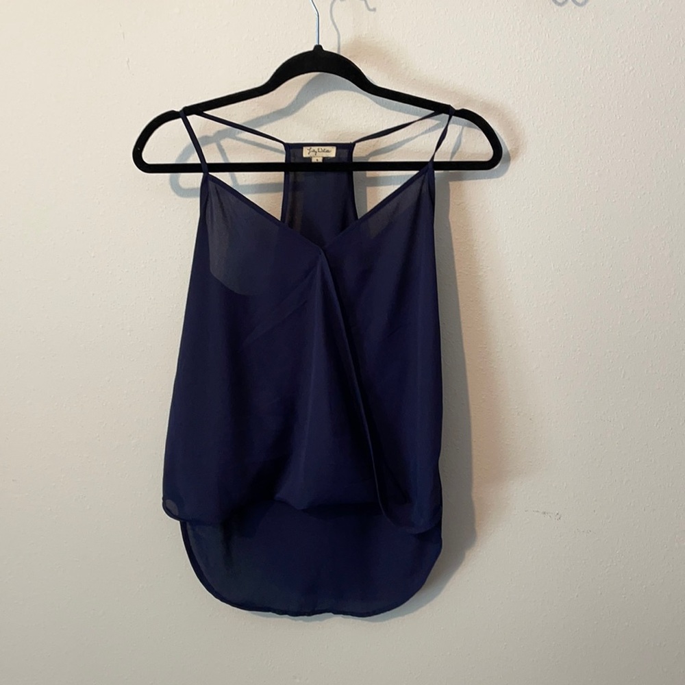 Wrapped look tank top